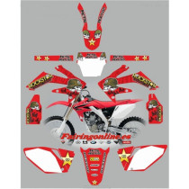 honda crf250 2004 2005 metal mulisha red