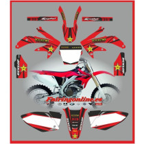 honda crf450 2005 2007 rockstar red