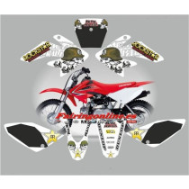 honda crf70 2007 2012metal mulisha white