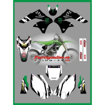 kawasaki  fac team graphics kx250f kxf250 2006 2008