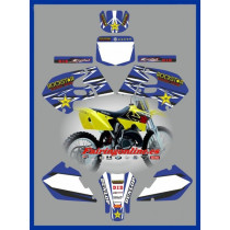 suzuki rm125 250 1999 2000 rockstar blue