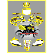 suzuki rm125 250 1999 2000 rockstar yellow