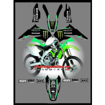 kawasaki team graphics klx450 klx klx450r moto