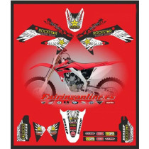 honda team rockstar crf250r crf250 2004 2009 crf250x decals grapics