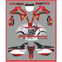 honda crf 450 2013 rockstar red decals graphics moto x rr