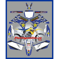 suzuki rmz450 2007 rockstar blue