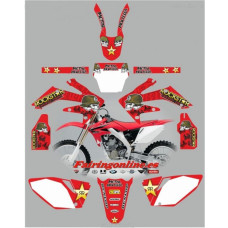 honda crf250 2004 2005 metal mulisha red