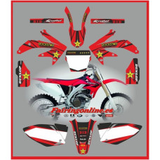 honda crf450 2005 2007 rockstar red