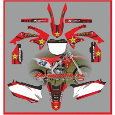 honda crf450 2009 2012 rockstar red