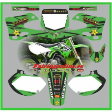 kawasaki kx125 250 1999 2002 rockstar green moto