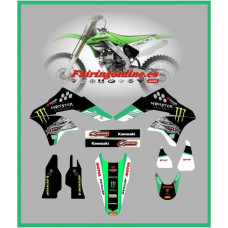 kawasaki 5th dragon team graphics kx250f 2006 2007 2008