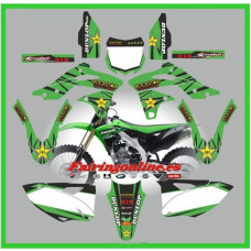 kawasaki kxf250 2013 rockstar green