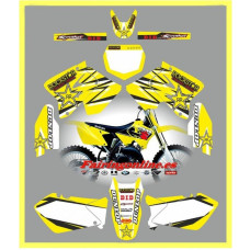 suzuki rm125 250 2001 2012 rockstar yellow