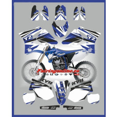 yamaha team graphics yz125 yz250 2002 2012