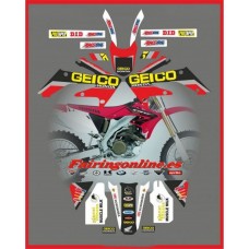 honda team factory connection geico graphics crf250x 2004 2011