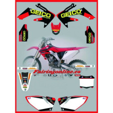 honda crf 250 2007 gieco decals sticker moto x graphics