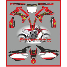 honda crf 450 2013 rockstar red decals graphics moto x rr