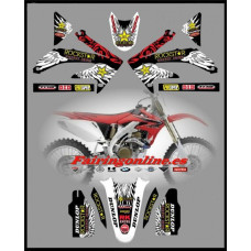 honda rockstar cr450 crf450r 2005 2006 2007 2008 graphics decals stickers