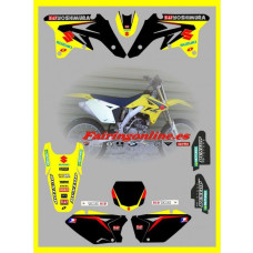 suzuki factory team graphics rmz250 07 08 2009