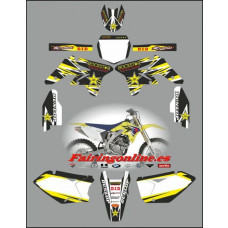 suzuki rmz250 2007 2009 rockstar black