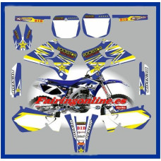 yamaha rockstar blue yz125 250 1996 2001