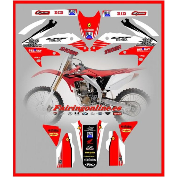 honda c reed 22 team graphics 2005 2006 2007 2008 crf450r crf450