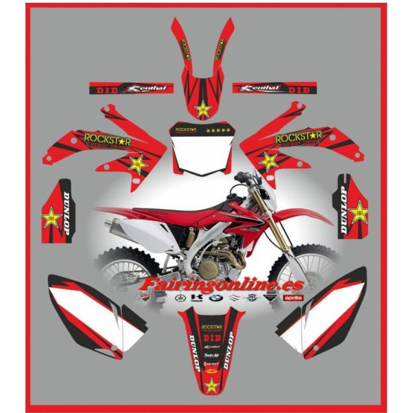 honda crf450 2008 rockstar red