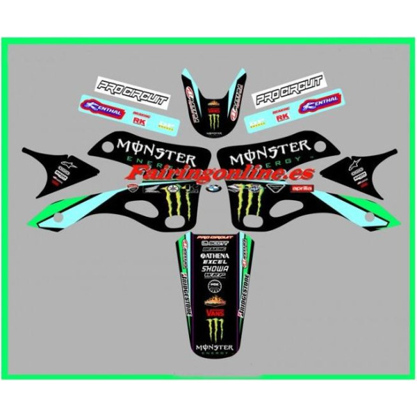 kawasaki team graphics kx125 kx250 1999 2002