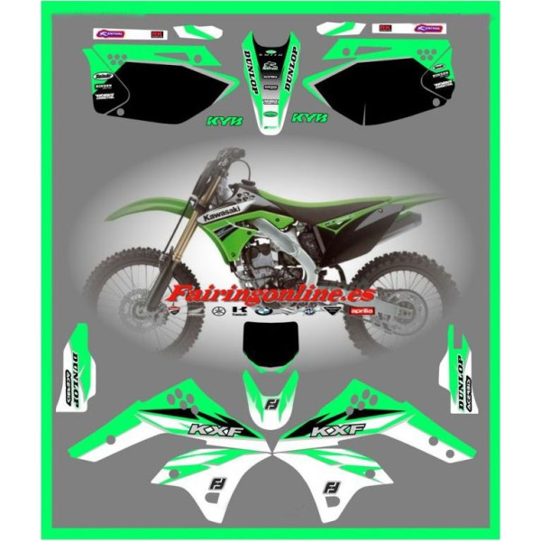 kawasaki team graphics kxf kx250f