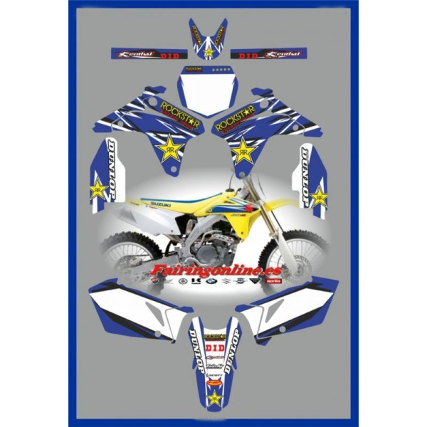 suzuki rmz450 2006 rockstar blue