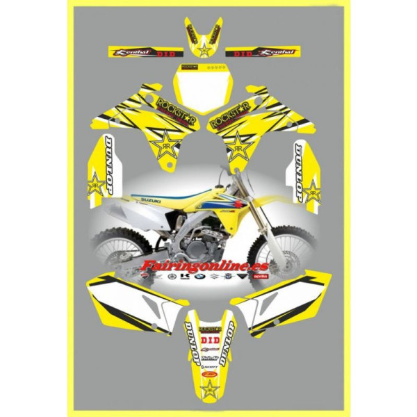 suzuki  rmz450 2006 rockstar yellow