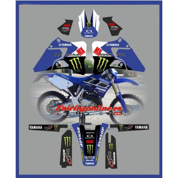 yamaha team blue graphics yz125 yz250 1996 200