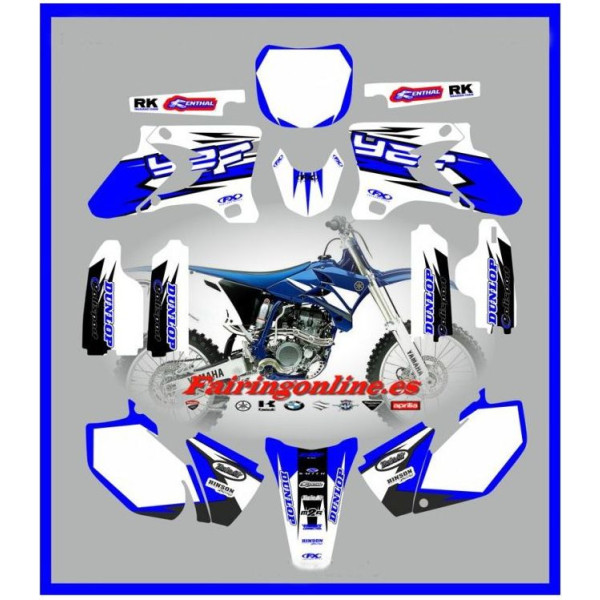 yamaha team graphics wht backgrounds yz250f yz450f yz250 yzf 03 04 05