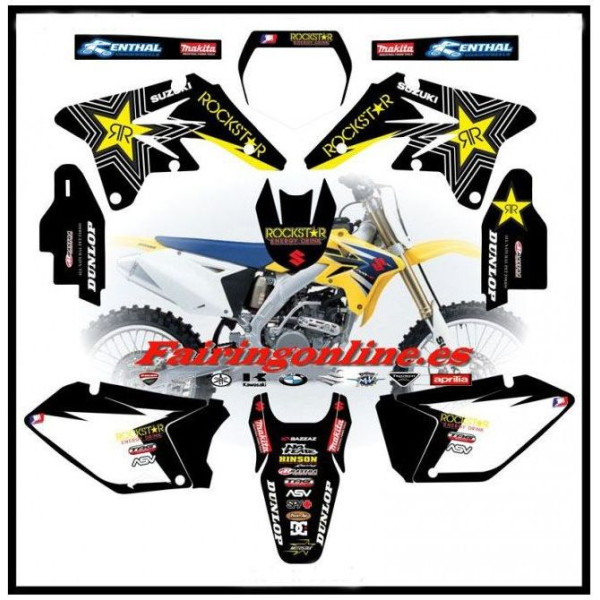 suzuki rmz250 2007 2009 rockstar black
