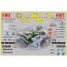  Moto GP 2009 FIAT EVO V.R Estoril Decal Set R1 R6