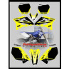 yamaha graphics yz125 2002 2011 yellow